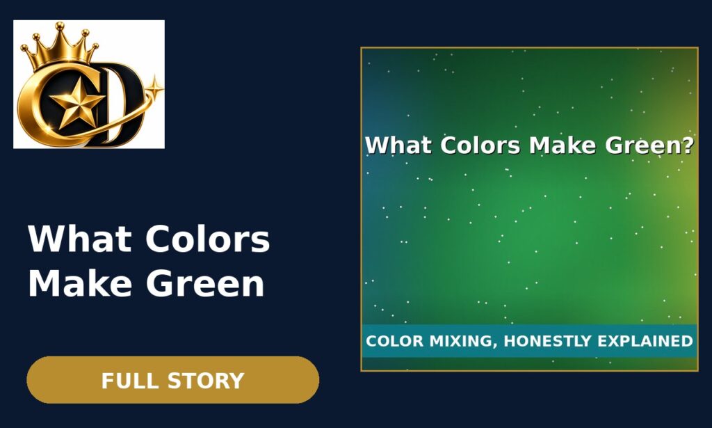 What colors make green – blue and yellow color mixing guide